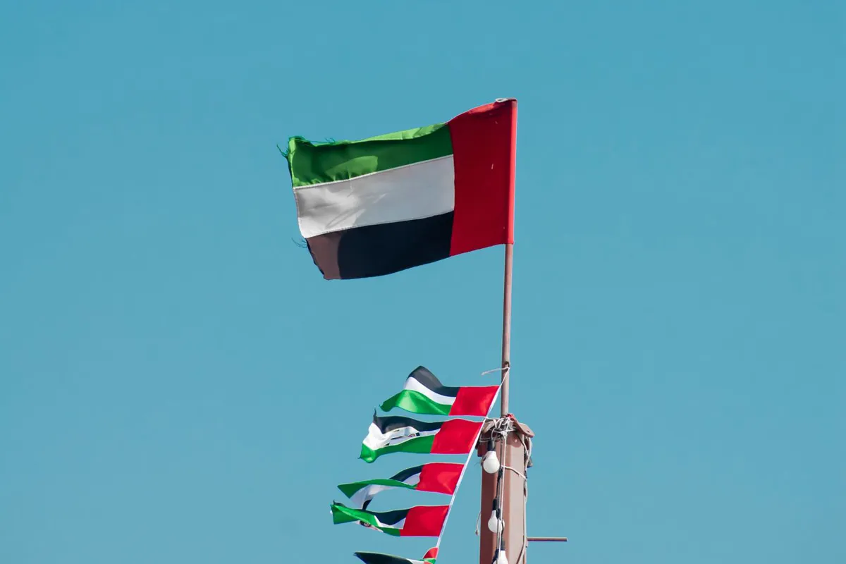 The flag of the United Arab Emirates